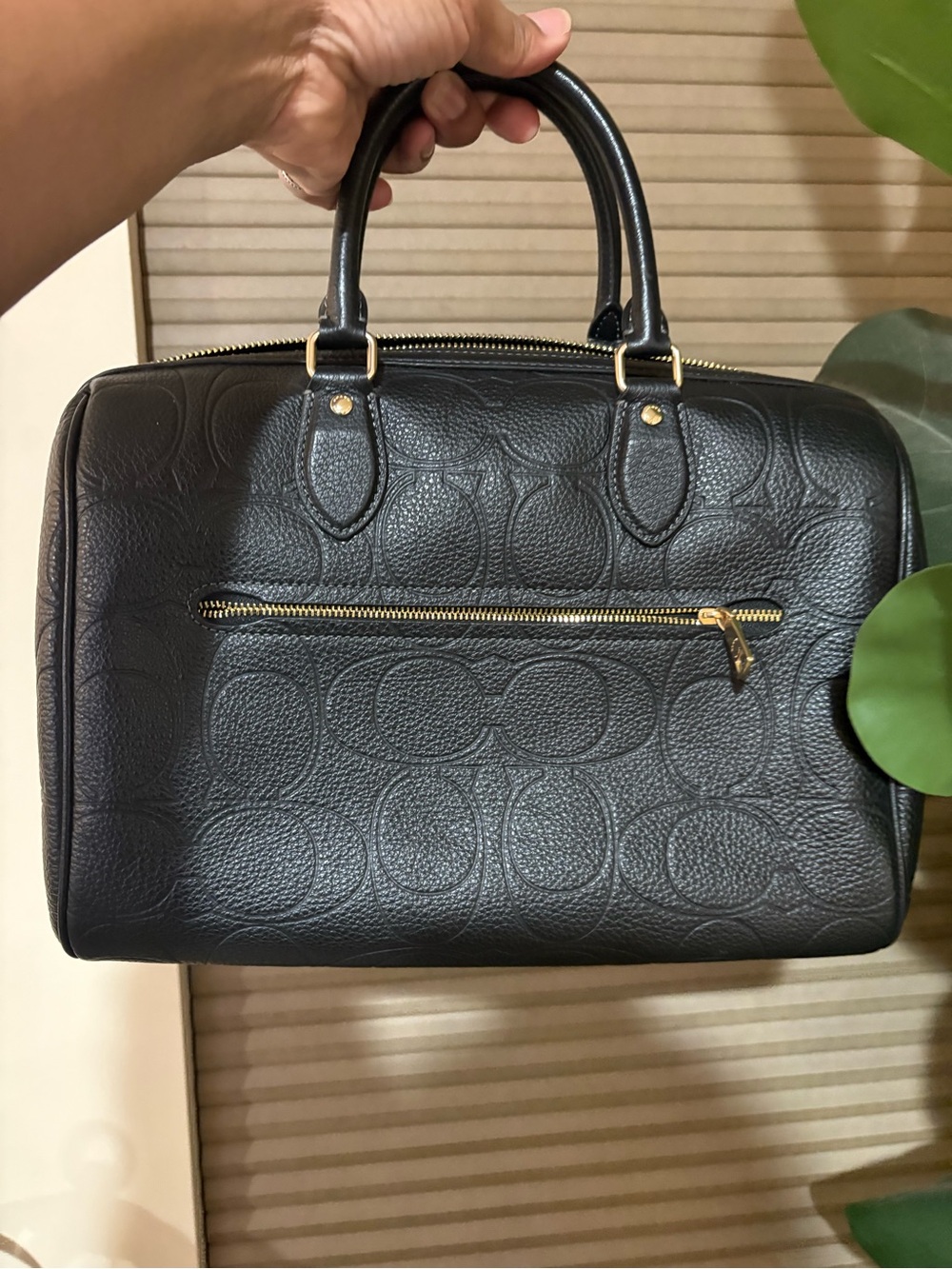 Large Embossed Coach Rowan - Picture 3 of 6